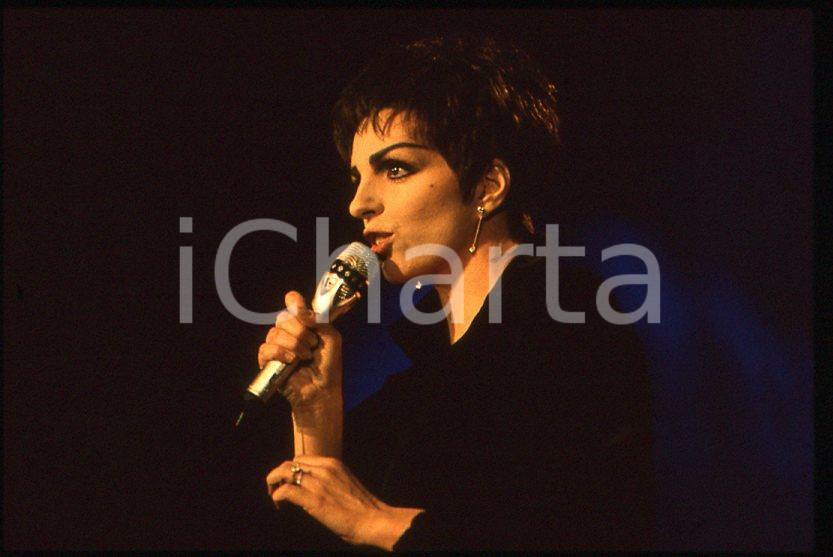 Fotografia d epoca originale Liza MINNELLI  40Â° Festival di SANREMO 1990 35mm vintage slide 42 1