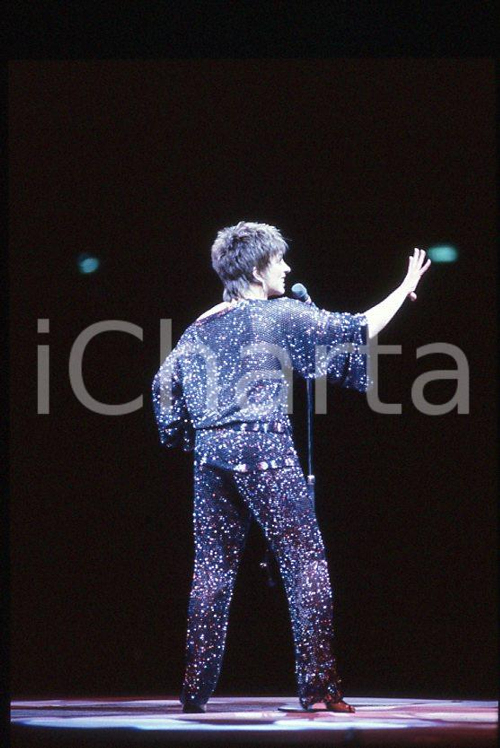 Fotografia d epoca originale Liza MINNELLI on stage   ITALY ? 1990 ca 35 mm vintage slide 28 1