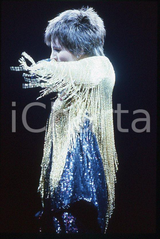 Fotografia d epoca originale Liza MINNELLI on stage   ITALY ? 1990 ca 35 mm vintage slide 70 1