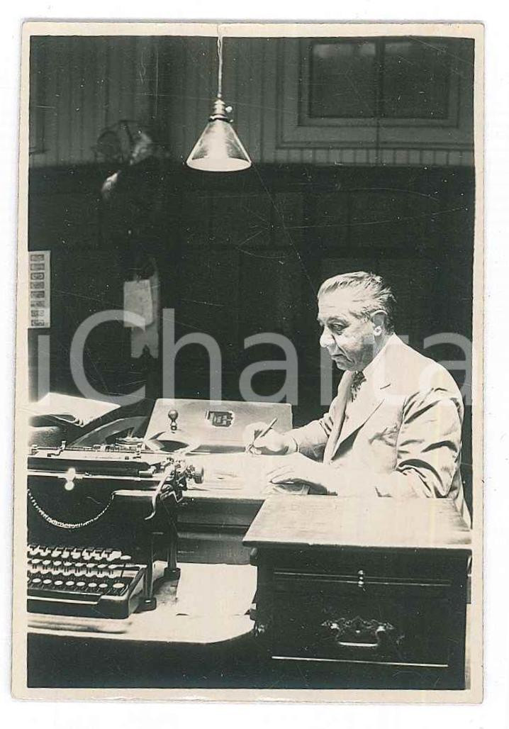Fotografia d epoca originale 1950 ca COSTUME  ITALIA  Lavoro d ufficio Foto anonima 6x8 cm 1