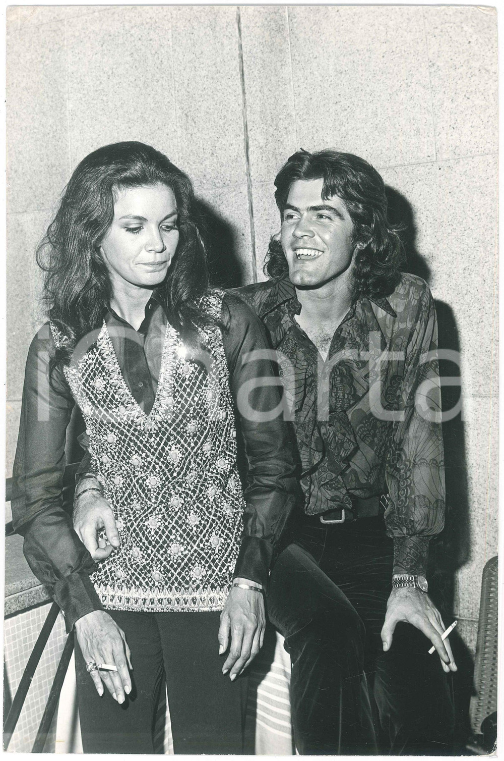 Fotografia d epoca originale 1970 ca ITALIA  CINEMA Florinda BOLKAN Lorenzo RIPOLI Foto 20x30 cm 1