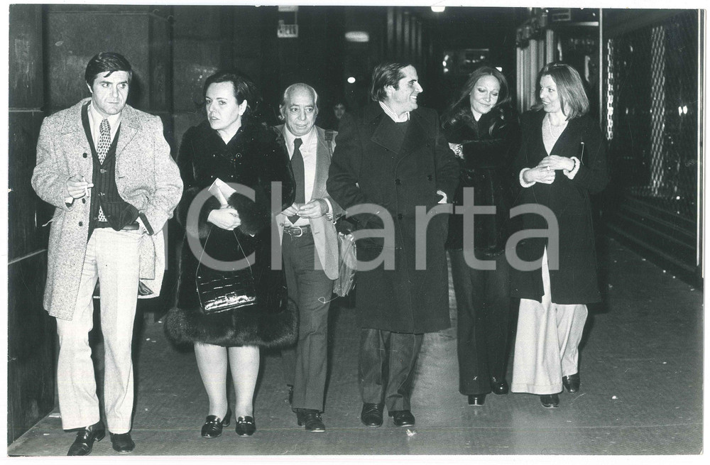 Fotografia d epoca originale 1970 ca ITALIA  TEATRO Carlo e Aldo GIUFFRÃˆ Lidia PANICALI Foto 30x20 cm 1