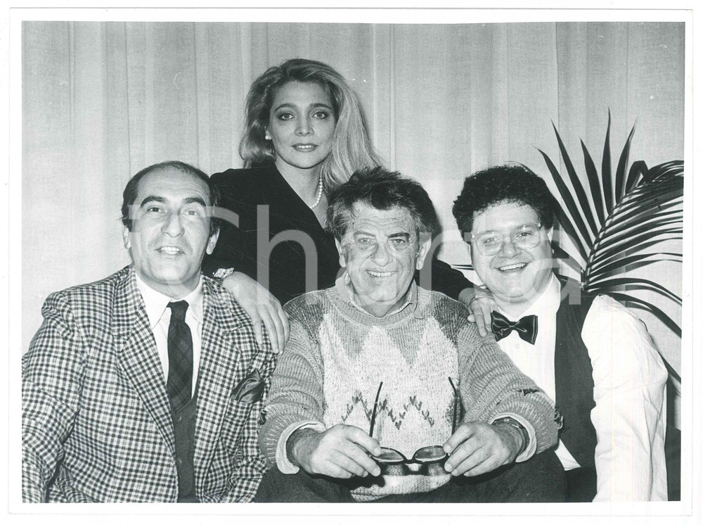 Fotografia d epoca originale 1987 TV Candid camera Mara VENIER Davide MENGACCI Nanni LOY Fabrizio FRIZZI 1 1