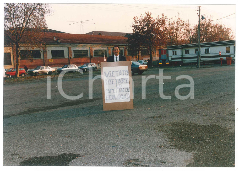 Fotografia d epoca originale 1993 CIRCO PADOVA Paride ORFEI promuove il suo spettacolo ecologico Foto 5 1