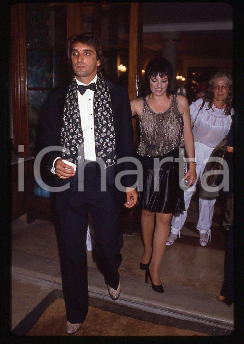 Fotografia d epoca originale Liza MINNELLI Mark GERO  1990 ca 35mm vintage slide 1 1