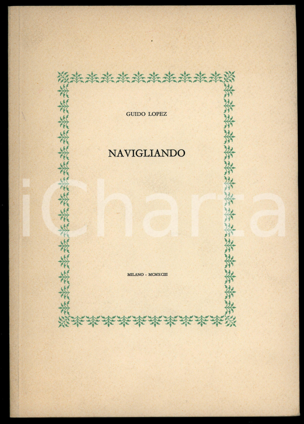 1993 Guido LOPEZ Navigliando *Ed. CAMPI - MILANO (2)