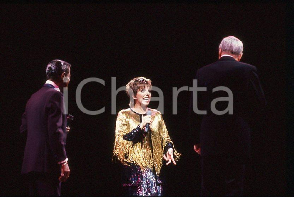 Fotografia d epoca originale Sammy DAVIS jr Frank SINATRA Liza MINNELLI 1989 LONDON 35mm vintage slide 5 1