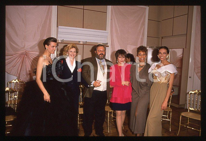 Fotografia d epoca originale Liza MINNELLI Gianfranco FERRE   Atelier MILANO 1989 35mm vintage slide 6 1