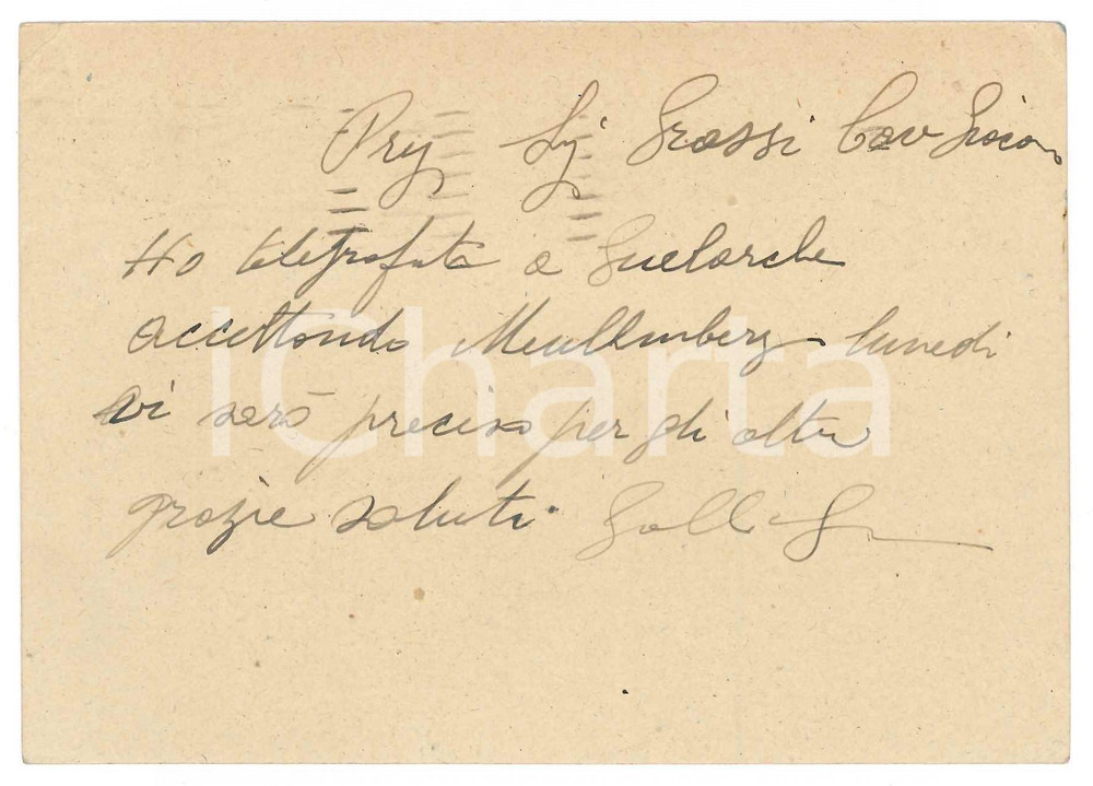 Documento originale, autentico 1938 TORINO CICLISMO Cartolina Giovanni GALLI per ingaggi alle gare 1