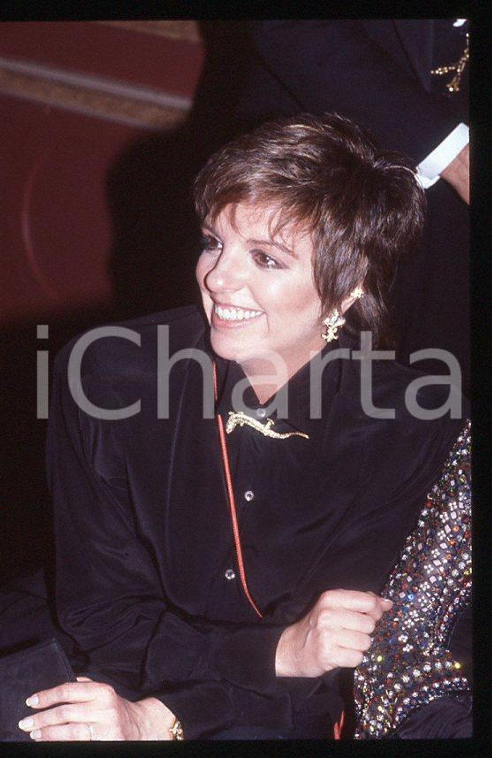 Fotografia d epoca originale Liza MINNELLI  Portrait  NEW YORK 1985 35mm vintage slide 1