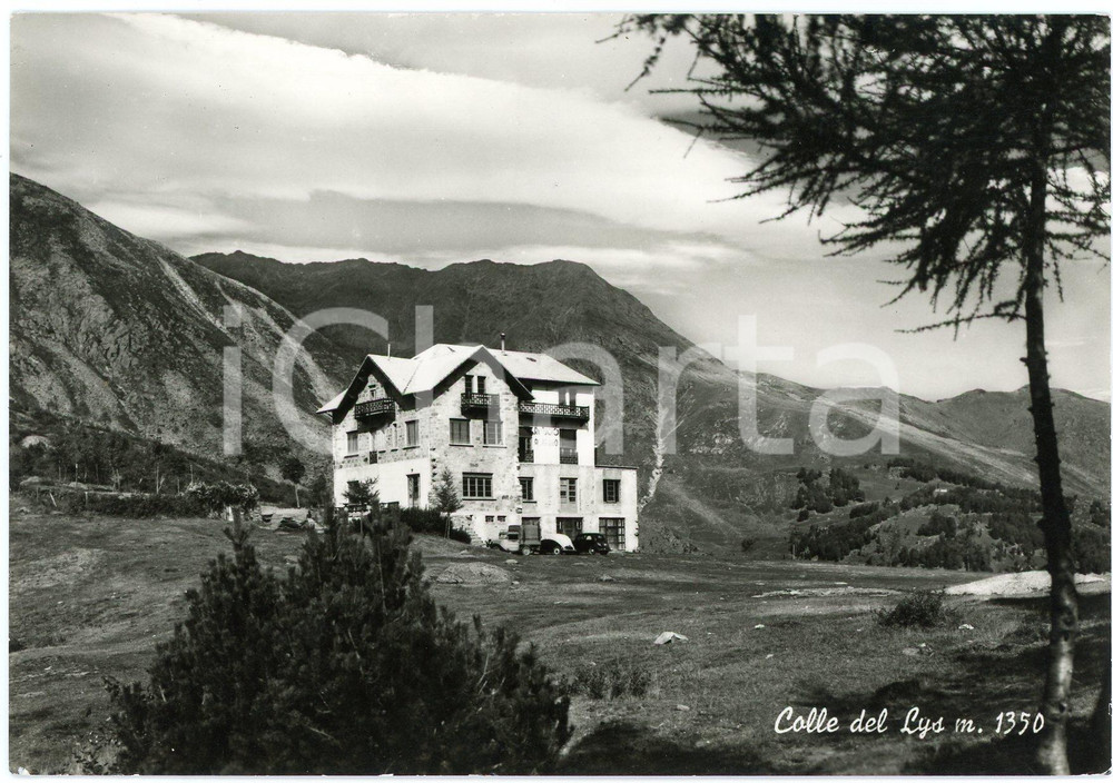 Cartolina originale da collezione 1950 ca VIÃ™ TO Rifugio Colle del Lys  Cartolina FG NV 1