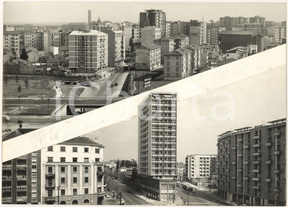 Stampa, bozzetto originale 1965 ca SESTO SAN GIOVANNI MI Vedutine  Bozzetto per cartolina 21x15 cm 1