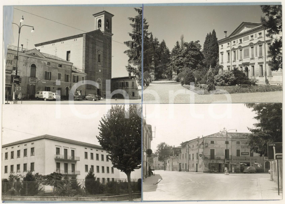 1965 ca SAN PIETRO DI MORUBIO (VR) Vedutine - Bozzetto per cartolina 21x15 cm