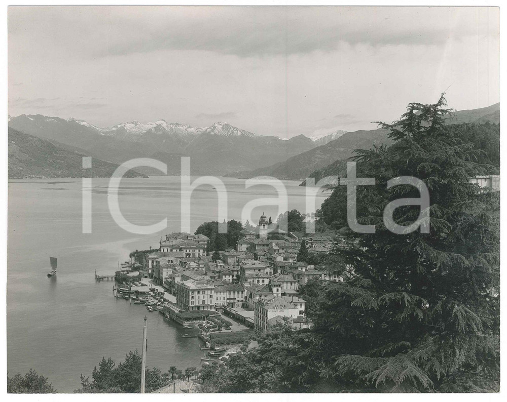 1940 ca LAGO DI COMO - BELLAGIO - Veduta verso nord *Foto Herbert RÜEDI 21x17 cm