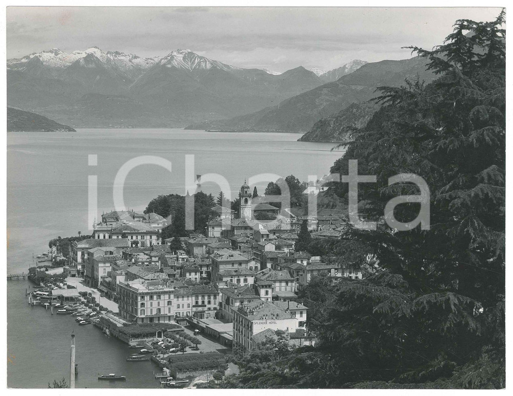 Fotografia d epoca originale 1935 ca LAGO DI COMO  BELLAGIO  Veduta Foto Erberto RÃœEDI 21x16 cm 1