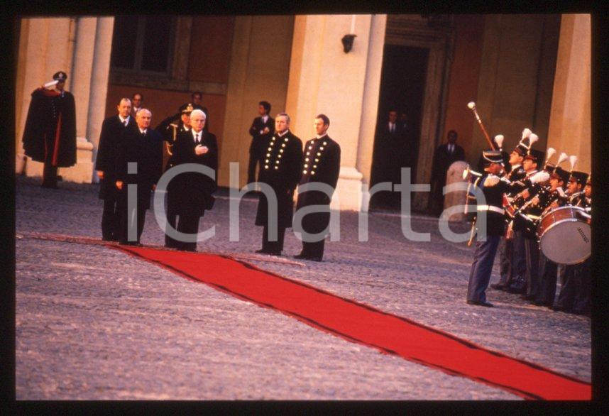 Fotografia d epoca originale 35mm vintage slide 1989 ROMA QUIRINALE Francesco COSSIGA Michail GORBACHEV 7 1