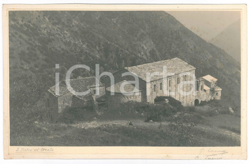 Fotografia d epoca originale 1940 ca CIVATE  S. PIETRO AL MONTE  Veduta Foto Gualtiero LAENG FIRMATA 1