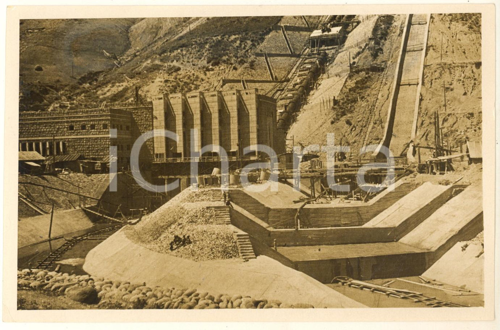 Fotografia d epoca originale 1936 Area di BAKSAN CABARDINOBALCARIA Veduta della centrale idroelettrica 1
