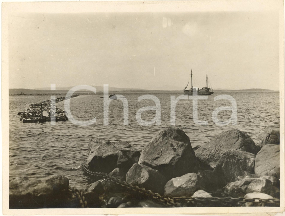 Fotografia d epoca originale 1935 KARELIA URSS Fiume Neva alla confluenza con il Mar Bianco  Bassa marea 1