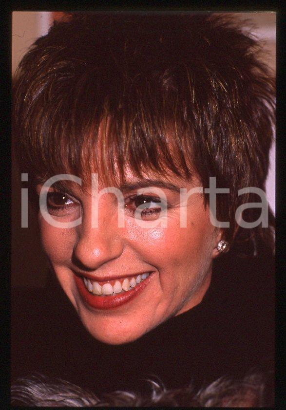 Fotografia d epoca originale Liza MINNELLI ritratto  Intervista a MILANO 1989 35mm vintage slide 1 1