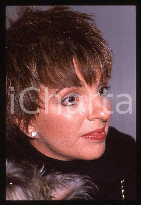 Fotografia d epoca originale Liza MINNELLI ritratto  Intervista a MILANO 1989 35mm vintage slide 7 1