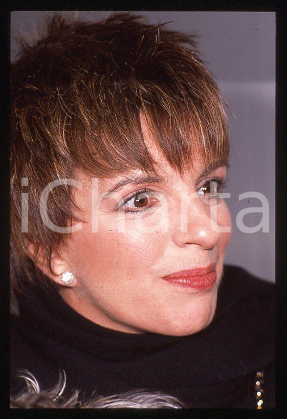 Fotografia d epoca originale Liza MINNELLI ritratto  Intervista a MILANO 1989 35mm vintage slide 10 1