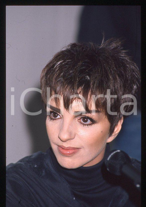 Fotografia d epoca originale Liza MINNELLI  40Â° Festival di SANREMO 1990  Intervista 35mm vintage slide 3 1