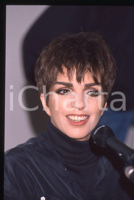 Fotografia d epoca originale Liza MINNELLI  40Â° Festival di SANREMO 1990  Intervista 35mm vintage slide 4 1