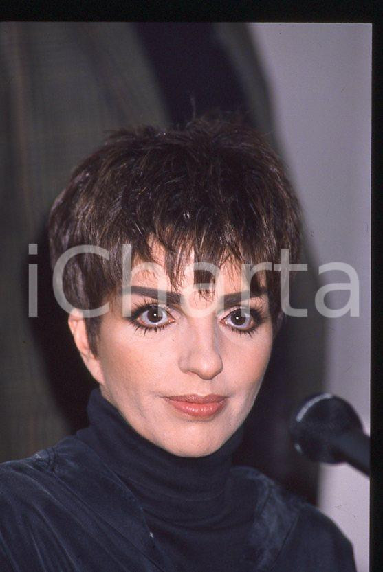 Fotografia d epoca originale Liza MINNELLI  40Â° Festival di SANREMO 1990  Intervista 35mm vintage slide 7 1