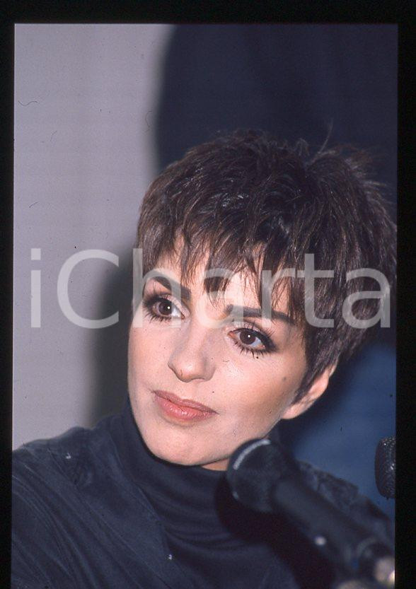 Fotografia d epoca originale Liza MINNELLI  40Â° Festival di SANREMO 1990  Intervista 35mm vintage slide 8 1