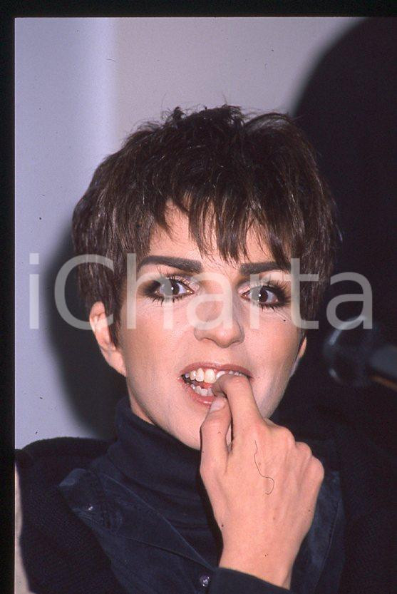 Fotografia d epoca originale Liza MINNELLI  40Â° Festival di SANREMO 1990  Intervista 35mm vintage slide 10 1