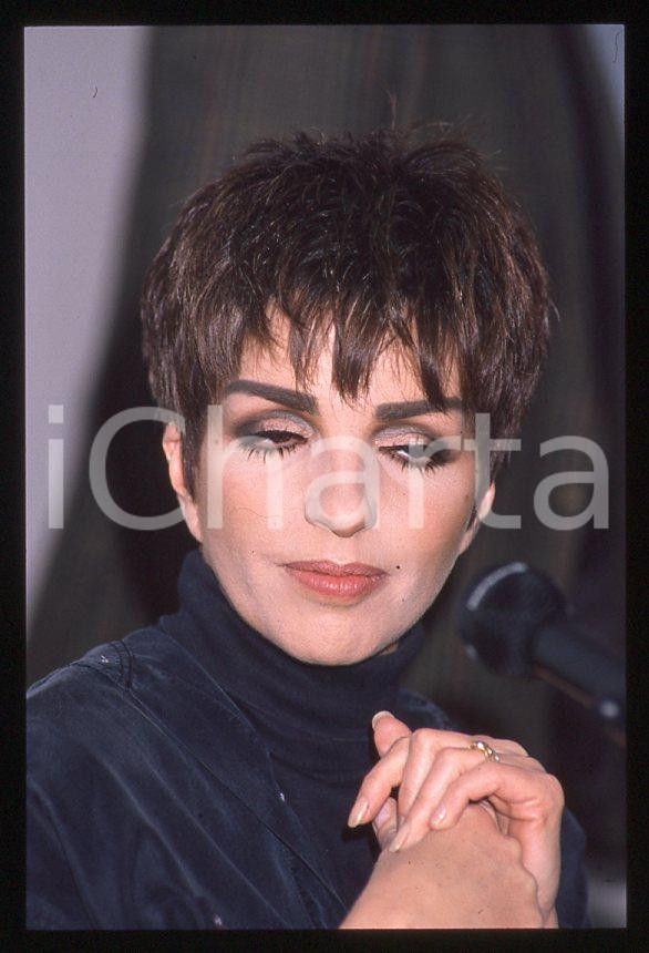 Fotografia d epoca originale Liza MINNELLI  40Â° Festival di SANREMO 1990  Intervista 35mm vintage slide 12 1