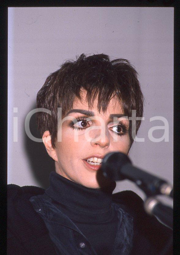 Fotografia d epoca originale Liza MINNELLI  40Â° Festival di SANREMO 1990  Intervista 35mm vintage slide 19 1