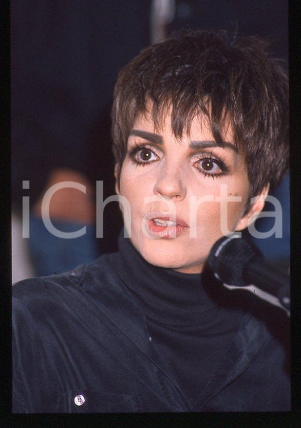 Fotografia d epoca originale Liza MINNELLI  40Â° Festival di SANREMO 1990  Intervista 35mm vintage slide 20 1