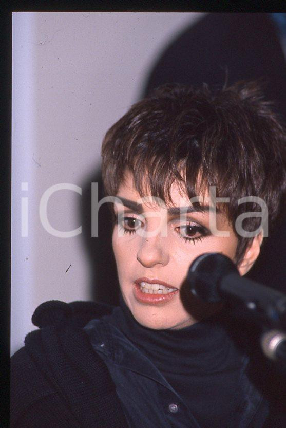 Fotografia d epoca originale Liza MINNELLI  40Â° Festival di SANREMO 1990  Intervista 35mm vintage slide 23 1