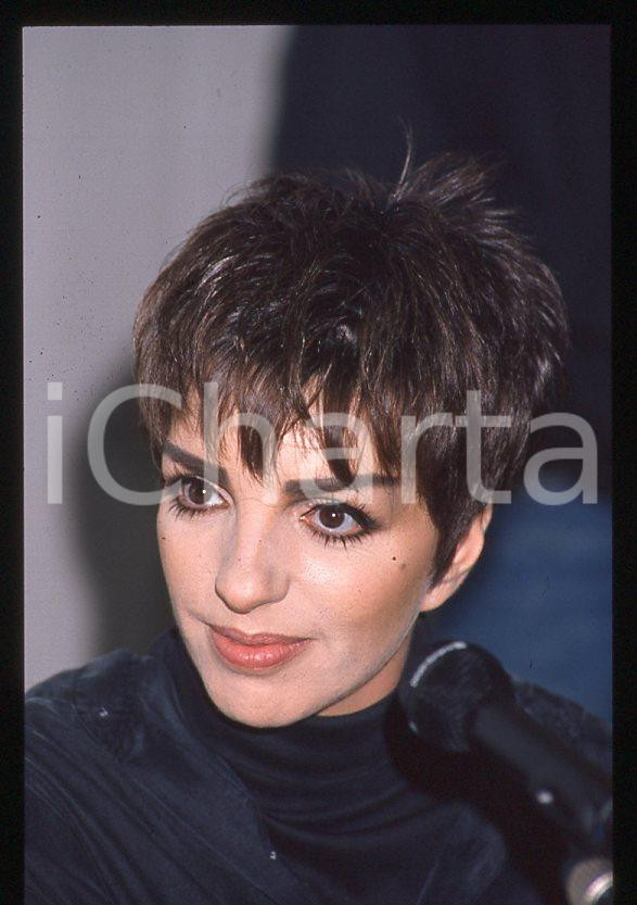 Fotografia d epoca originale Liza MINNELLI  40Â° Festival di SANREMO 1990  Intervista 35mm vintage slide 28 1
