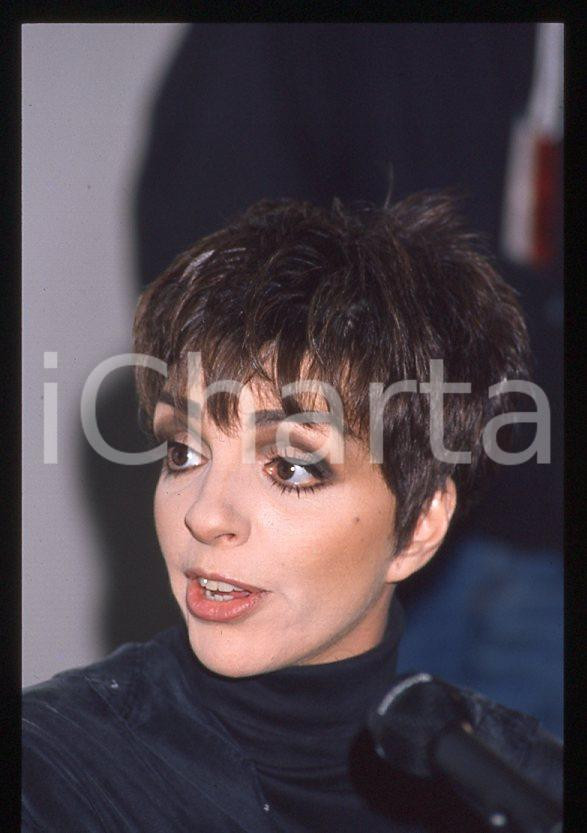 Fotografia d epoca originale Liza MINNELLI  40Â° Festival di SANREMO 1990  Intervista 35mm vintage slide 29 1
