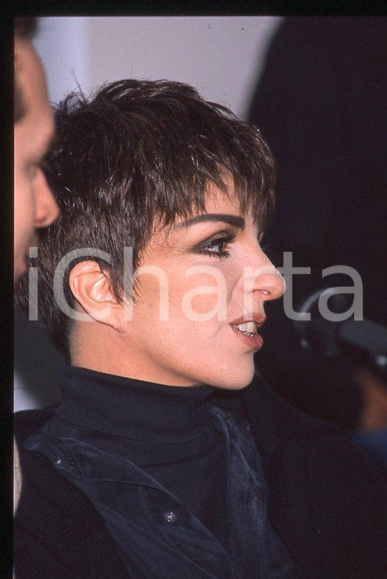 Fotografia d epoca originale Liza MINNELLI  40Â° Festival di SANREMO 1990  Intervista 35mm vintage slide 30 1
