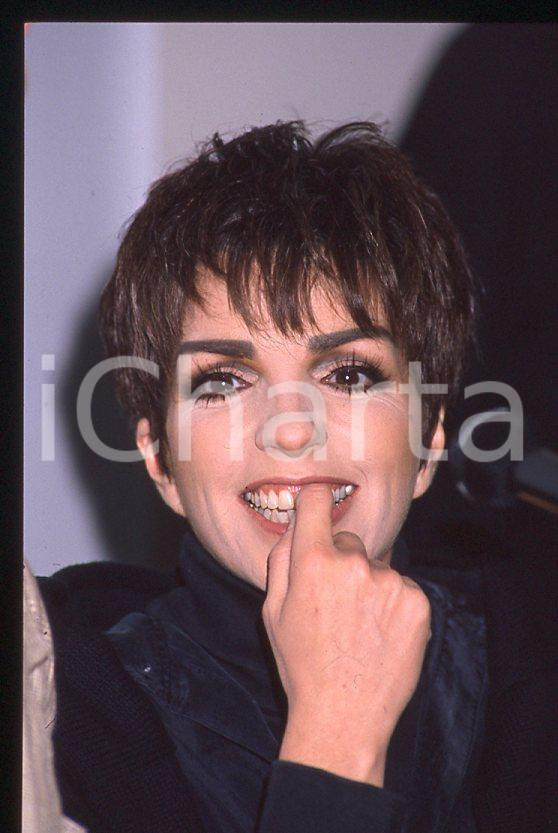 Fotografia d epoca originale Liza MINNELLI  40Â° Festival di SANREMO 1990  Intervista 35mm vintage slide 33 1