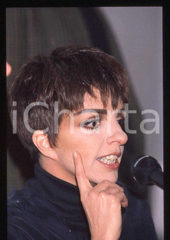 Fotografia d epoca originale Liza MINNELLI  40Â° Festival di SANREMO 1990  Intervista 35mm vintage slide 35 1