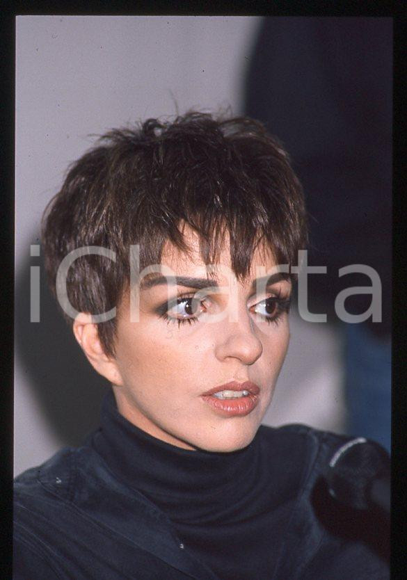 Fotografia d epoca originale Liza MINNELLI  40Â° Festival di SANREMO 1990  Intervista 35mm vintage slide 40 1