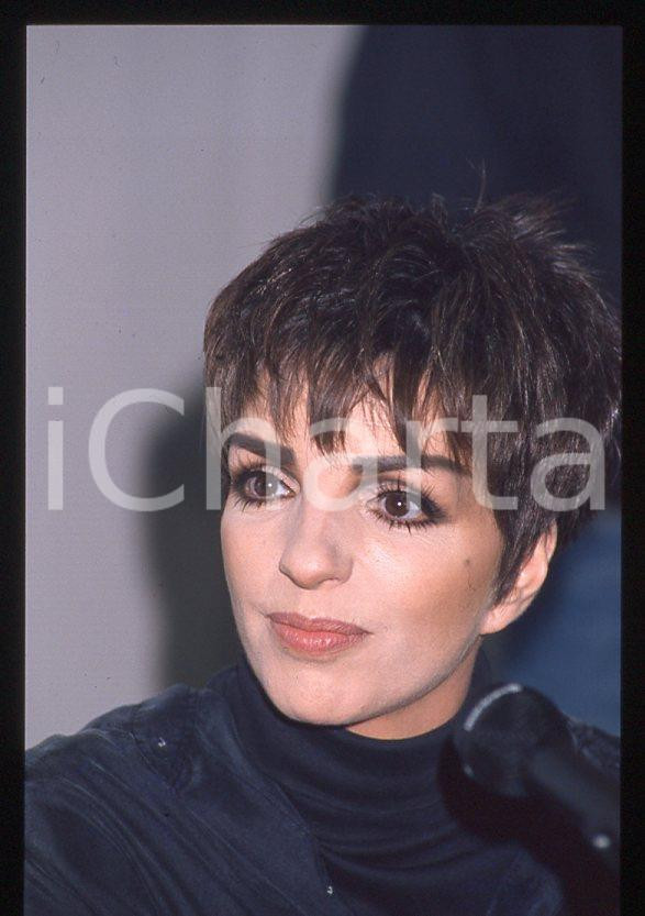 Fotografia d epoca originale Liza MINNELLI  40Â° Festival di SANREMO 1990  Intervista 35mm vintage slide 41 1