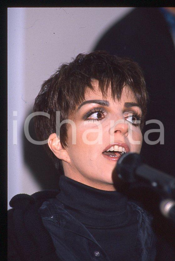 Fotografia d epoca originale Liza MINNELLI  40Â° Festival di SANREMO 1990  Intervista 35mm vintage slide 45 1