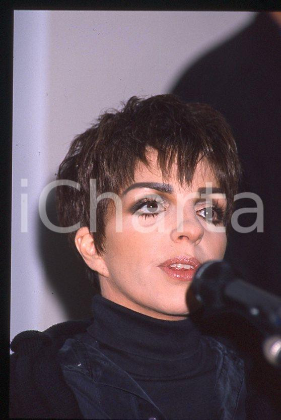 Fotografia d epoca originale Liza MINNELLI  40Â° Festival di SANREMO 1990  Intervista 35mm vintage slide 51 1