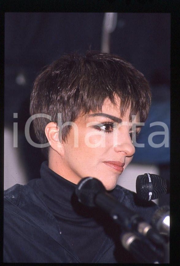 Fotografia d epoca originale Liza MINNELLI  40Â° Festival di SANREMO 1990  Intervista 35mm vintage slide 57 1