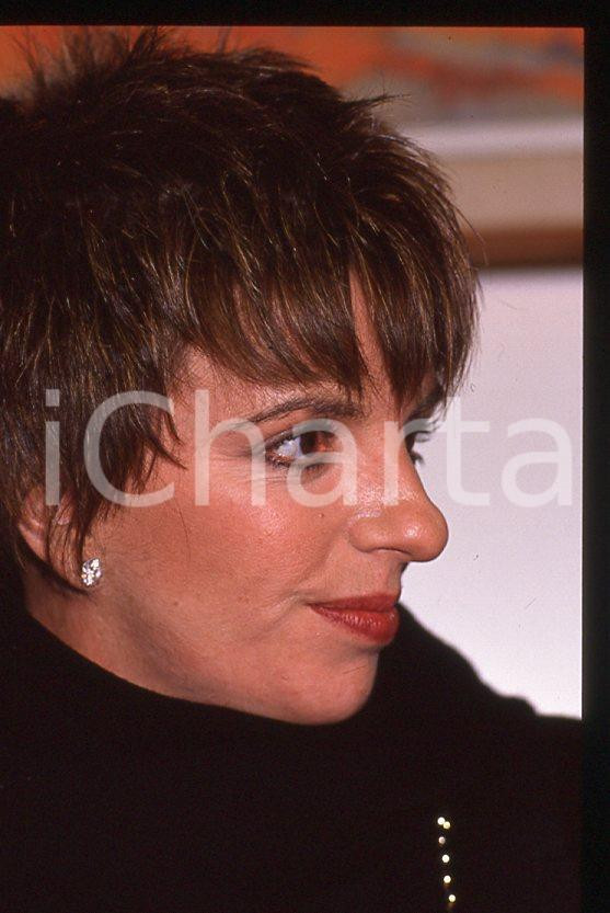 Fotografia d epoca originale Liza MINNELLI ritratto  Intervista a MILANO 1989 35mm vintage slide 15 1