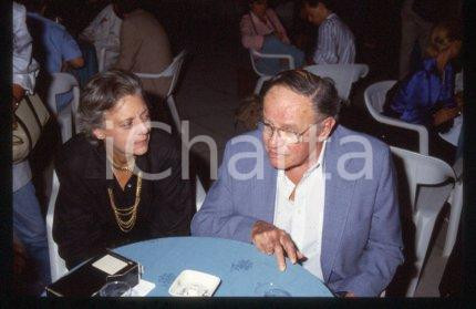 35mm vintage slide*1987 VENEZIA Joseph L.MANKIEWICZ moglie Mostra del Cinema(39)