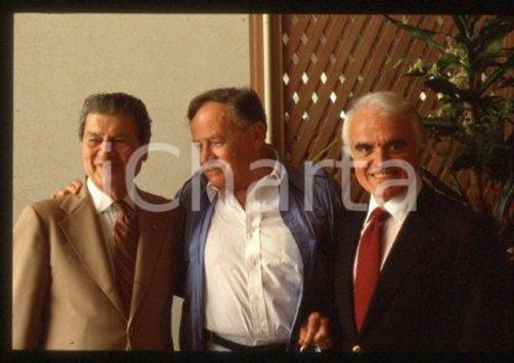 35mm vintage slide* 1987 VENEZIA Joseph L. MANKIEWICZ Jack VALENTI (59)