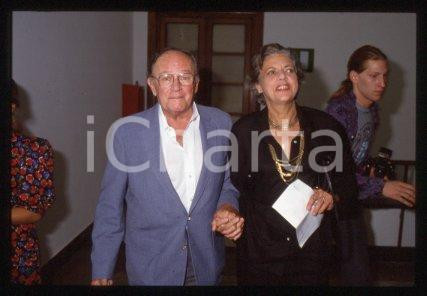 35mm vintage slide*1987 VENEZIA Joseph L.MANKIEWICZ moglie Mostra del Cinema(29)