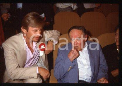 35mm vintage slide* 1987 VENEZIA Joseph L. MANKIEWICZ and Michael M. YORK (58)